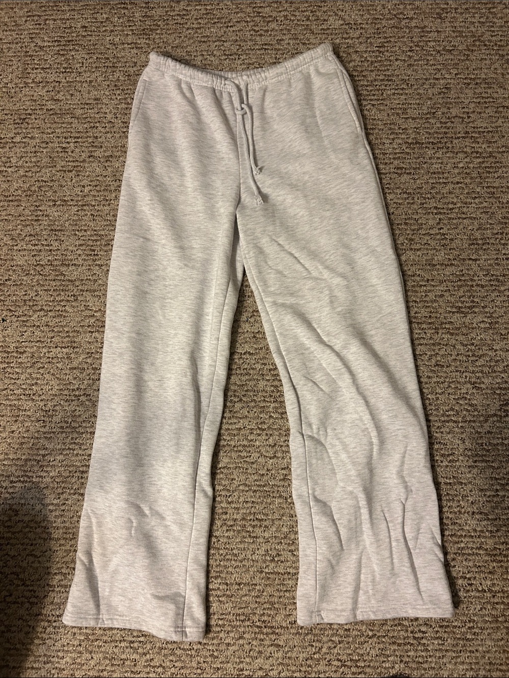 Woman’s Light Gray Lounge Sweatpants - Soft Drawstring Waist